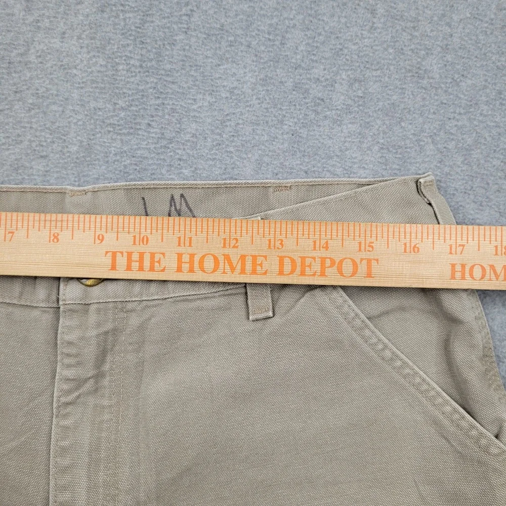 Carhartt B11 DES Dungaree Fit‎ Pants Mens 36x34 Tan Cotton Canvas Workwear